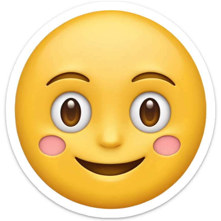 Emoji concentré sticker