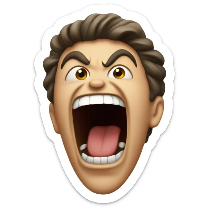 screaming sticker