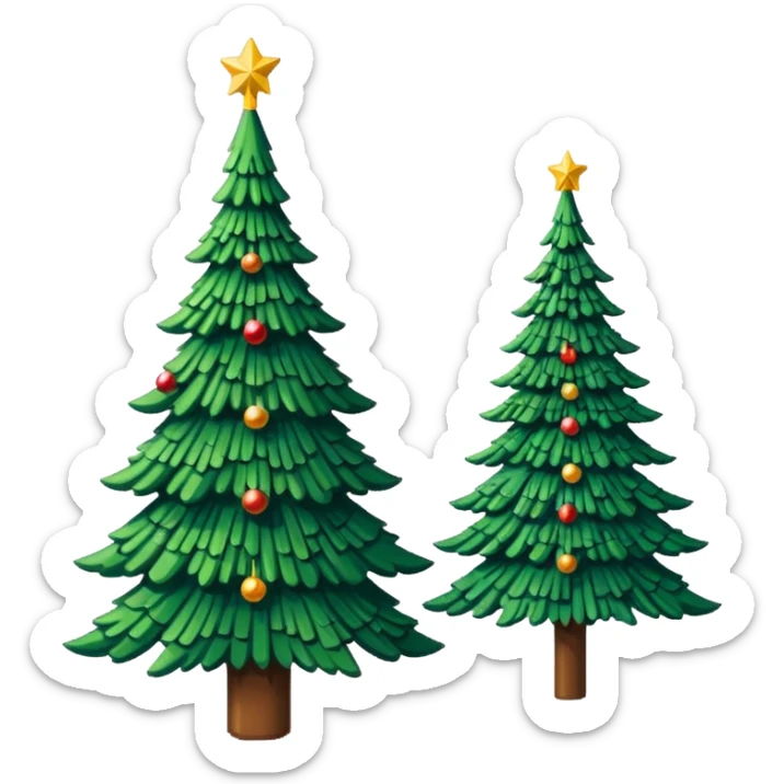 un arbol de navidad en lo lejos, y haiga un texto super bonito que diga "Llegó la navidad", y un fondo navideño (que sea en pixel art, toda la imagen) sticker