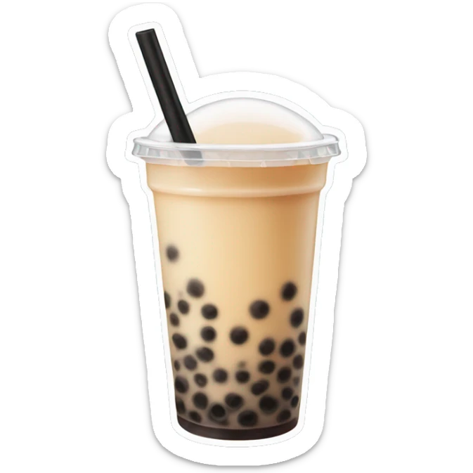 Bubble tea sticker