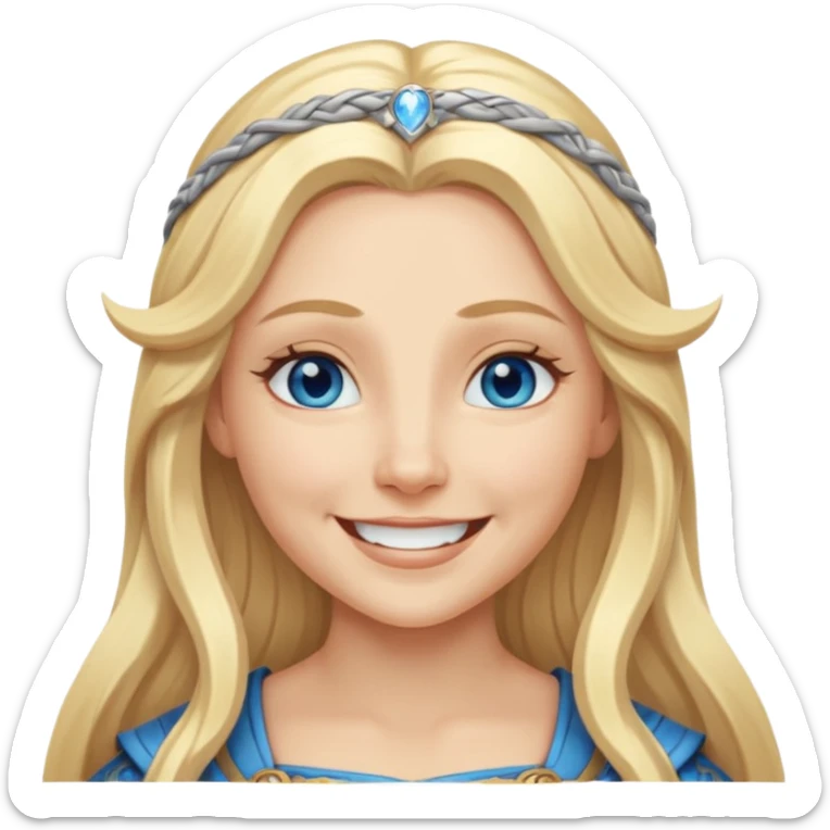 Norse goddess Nana, personification of joy, peace, and happiness  sticker