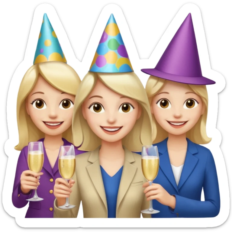 I want an emoji of a lady saying saying hello to a platform group with smiles on her face sticker