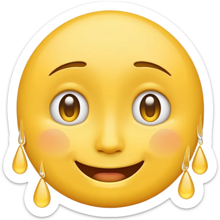 mix of these two 🥺☺️ but make it classic orginal emoji not woman or man face and without hearts and a little bit sad but still smile sticker