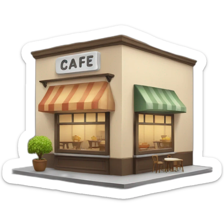 Cafe sticker