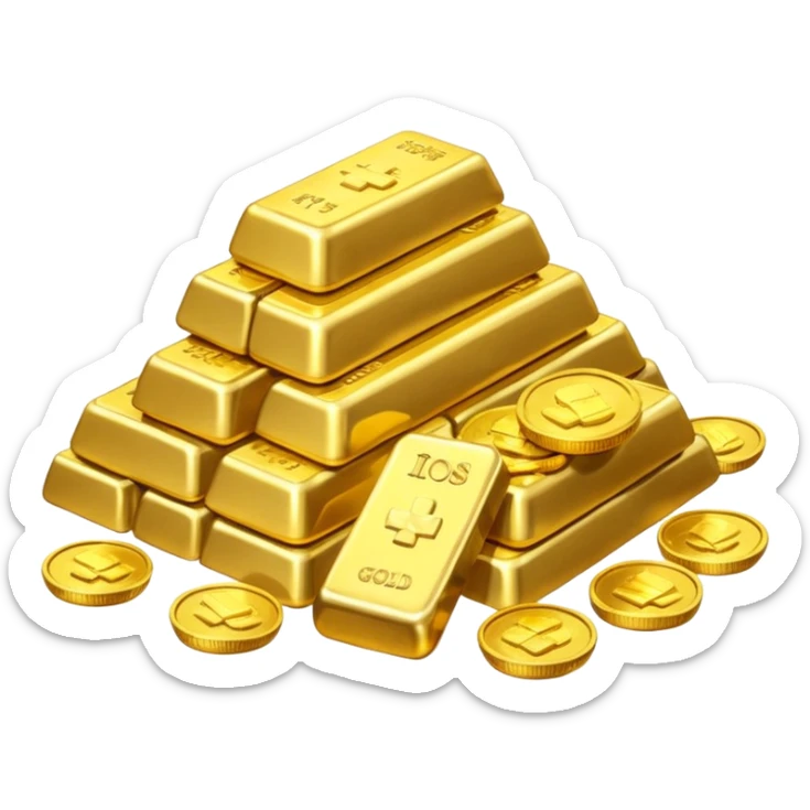 Dragon Hoard pile of gold without the dragon like in the movies so many gold were dragon sleep but dragon just went out  sticker