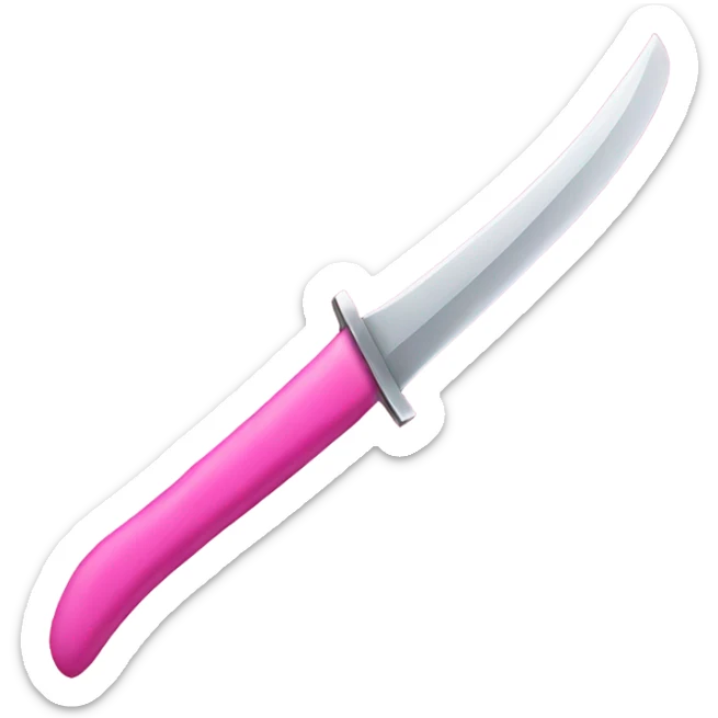 Pink knife  sticker