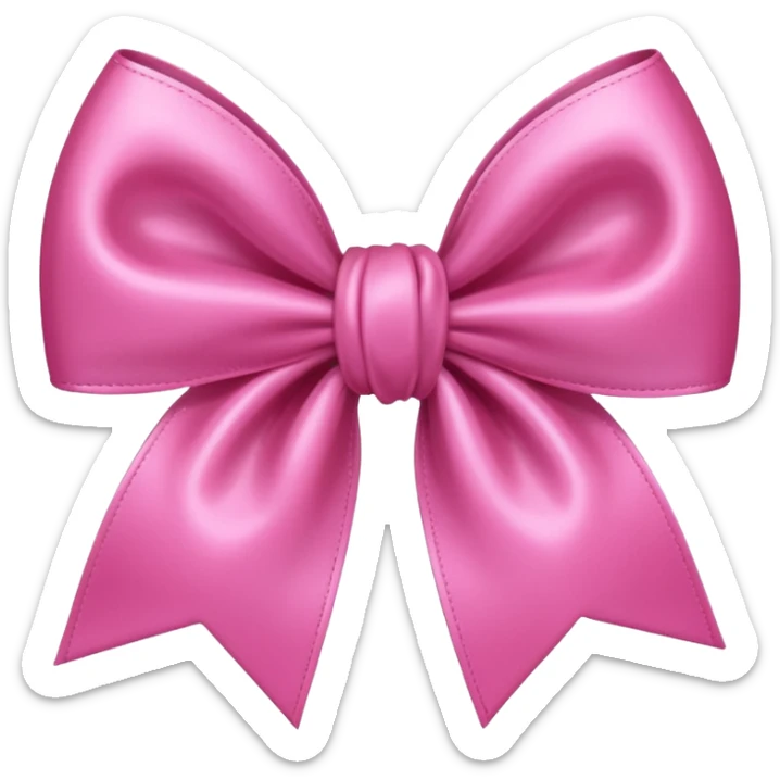 Pink cute bow sticker