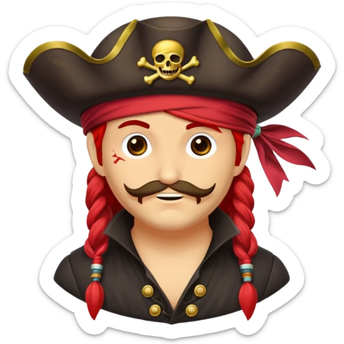 Je veux un tableau de stickers pour mon clan lak khawarizmi notre symbol est les pirat au chapeaux rouge , est un autre tableau de stickers écharpe de ton choix pour mon clan sticker