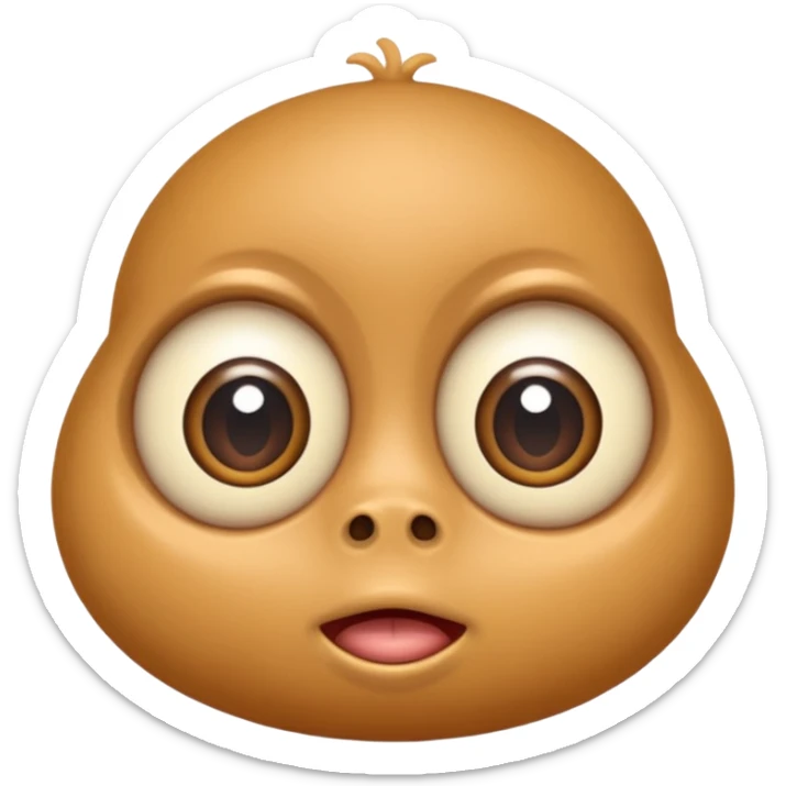 a crabadabadooda face, big eyes, tubblewubble, loolaapapoo, sloopa, small mouth loobadooba, consquinto, lalalalabingbong, sticker