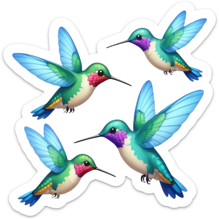 Más allá donde Cantan y danzan las mariposas y los colibrís resuenan los cantos del cielo sticker