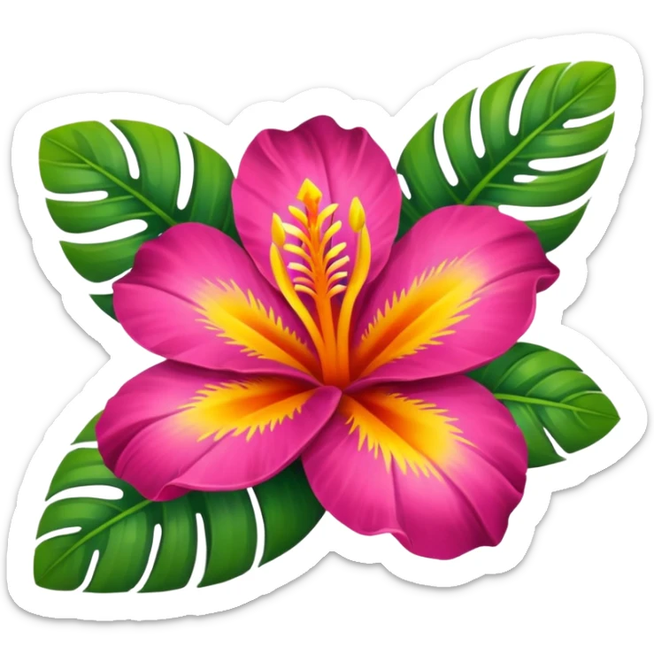 Tropical sticker