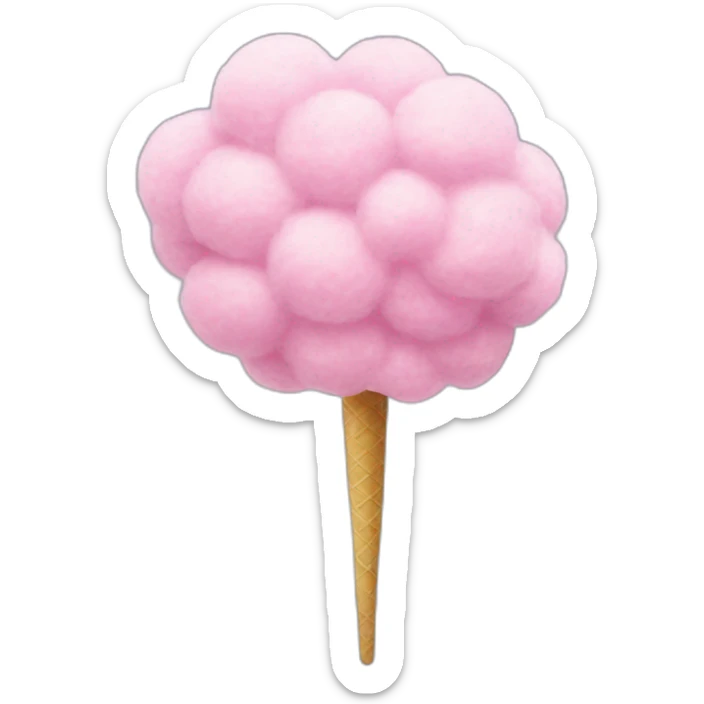 Cotton candy sticker