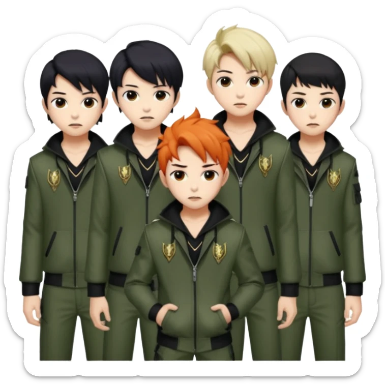 Rumi Mira Zoey Jinu Abby Saja Baby Saja From K-pop Demon Hunters Saja Boys & Hunters/X sticker