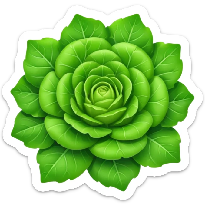 {
  "prompt": "emoji d'une mâche verte fraîche, petites feuilles rondes et brillantes en rosette, style Apple emoji vectoriel plat, fond transparent, ombres douces et contours nets"
}
 sticker