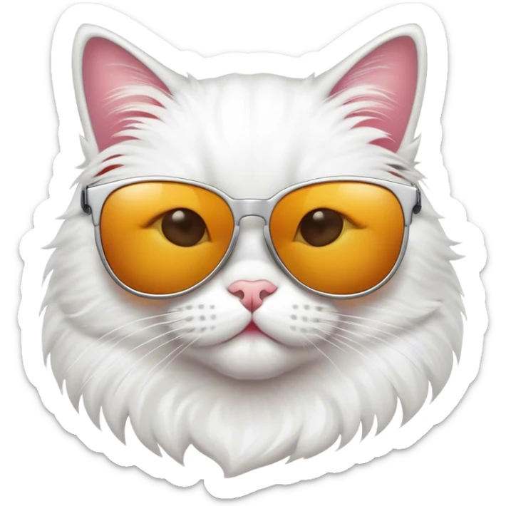 Cat with sunglasses sticker