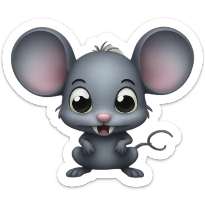 spooky mouse sticker
