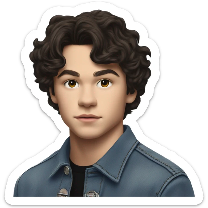 Conan Gray is an American singer-songwriter and former YouTuber. Born in Lemon Grove, California, and raised in Georgetown, Texas, he began uploading vlogs, covers, and original songs to YouTube. dark hair, long short rockstar sticker