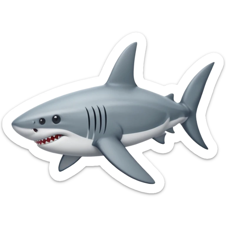 shark with nike shoes on each of his legs and one on his legs sticker