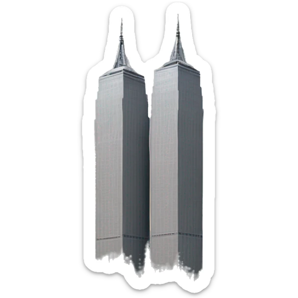 Twin towers  sticker