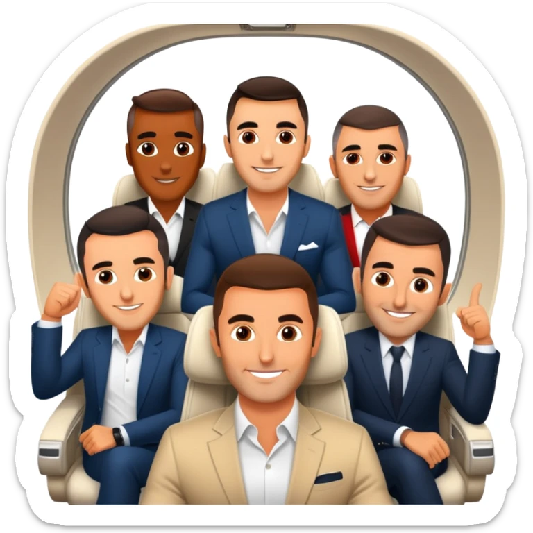 Branden Condy entrepreneur internet celebrity iman gadzhi alex hormozi Patrick bet david garyvee grant cardone on a jet celebrating WHOP ownership  sticker