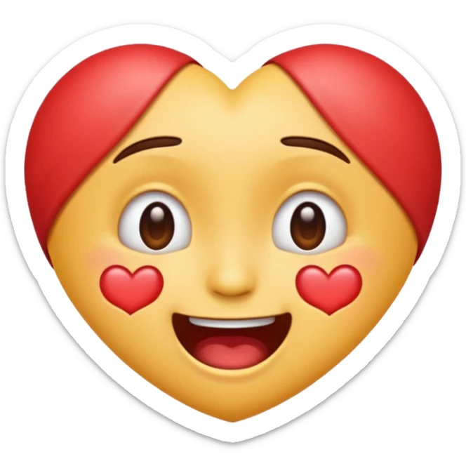 Una emoji che cambia. Emoji con il cuore, quella che ride, quella che piange etc etc sticker