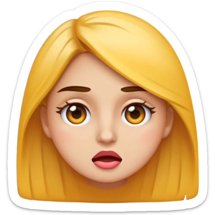 Emoji de una chica muy molesta, ceño fruncido, ojos enojados, brazos cruzados o puños apretados, expresión de frustración intensa, estilo emoji moderno y minimalista, colores planos, fondo transparente. sticker