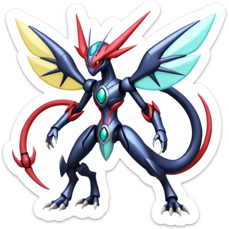 Dialga-Genesect-Miraidon-Darkrai-Deoxys-Giratina-Palkia-Meloetta-fusion sticker