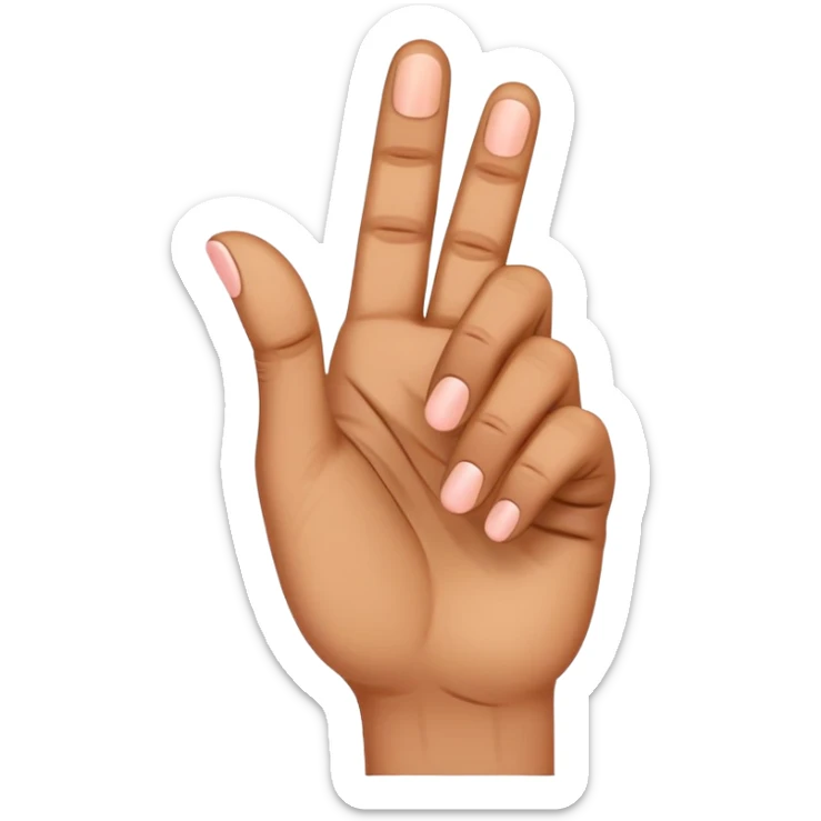 Create Indian skin tone face just to hand, making the gesture with the thumb and the pinky hanging up a phone call representing that it’s hanging up a phone with no phone in the emoji sticker