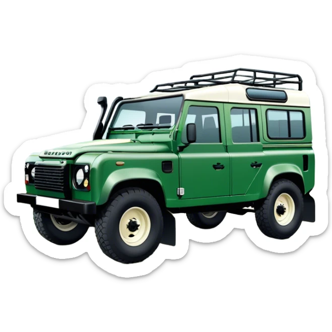 Land Rover Defender - Land Rover (Model Year: 2022) (Iconic colour: Green) sticker