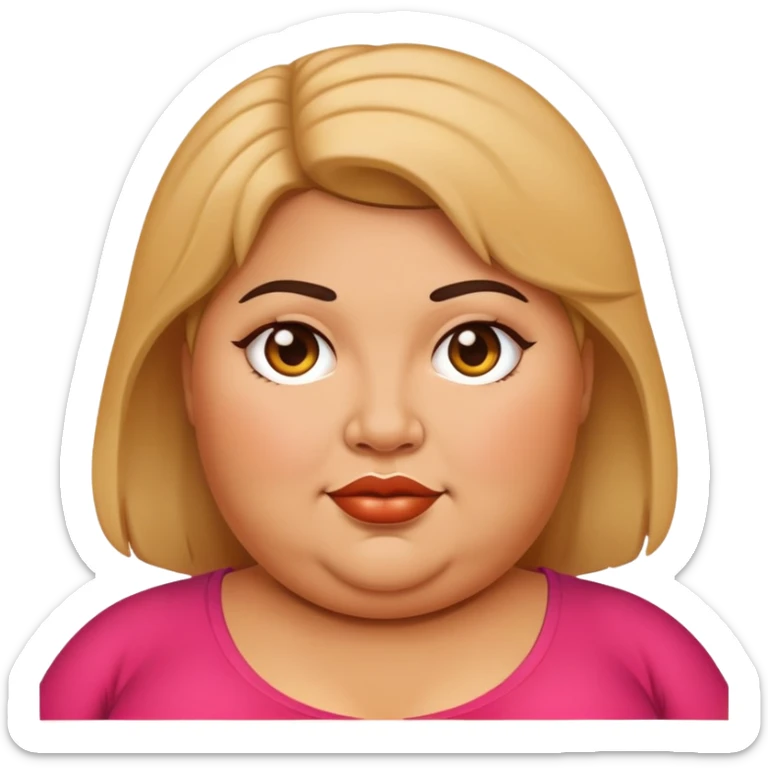 fat women sticker