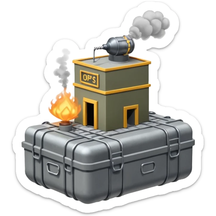 Emojis to fit in with the game hell let loose - garrisons, outposts, smoke, tanks, supply drops, airheads sticker