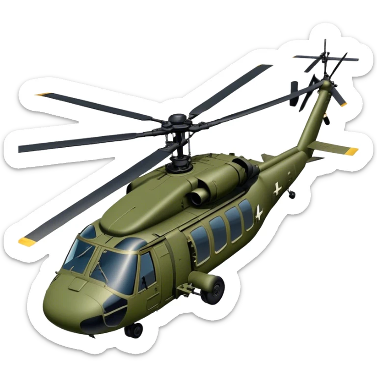 Sikorsky UH-60 Black Hawk - Sikorsky (Model Year: 2022) (Iconic colour: Olive green) sticker