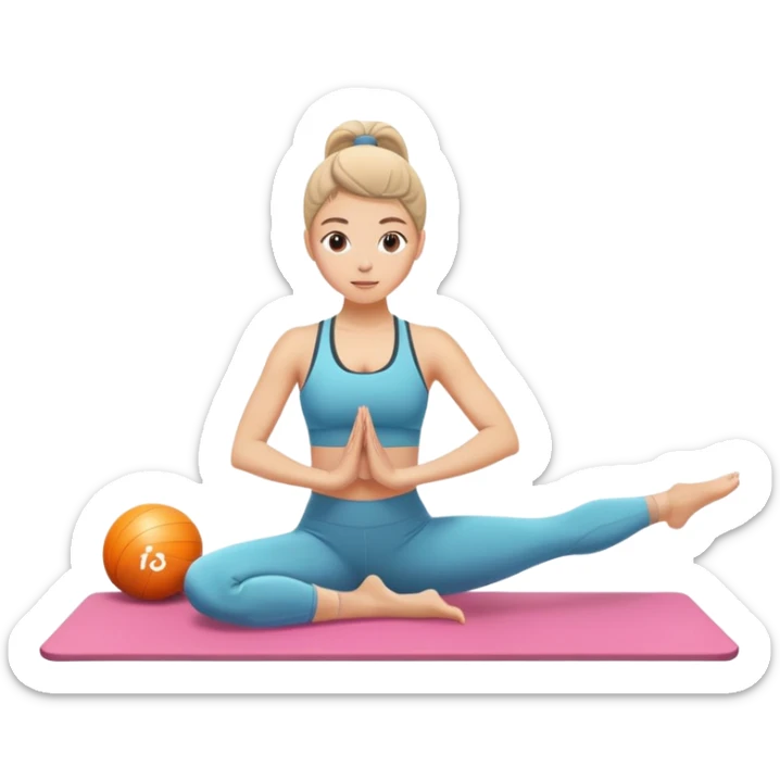 Pilates girl  sticker
