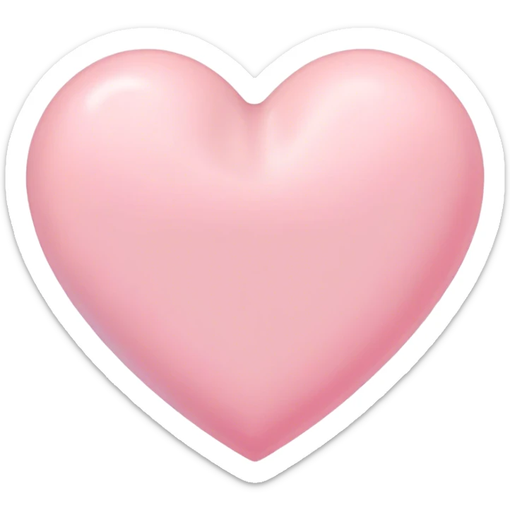 Pastel heart sticker