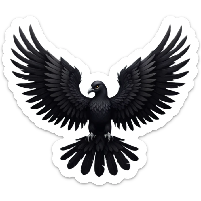 I would like to create unique wings I can use in my poem titles for the Archangels: Lucifer, Michael, Gabriel, Raphael, and Uriel. Please only include the WINGS. sticker