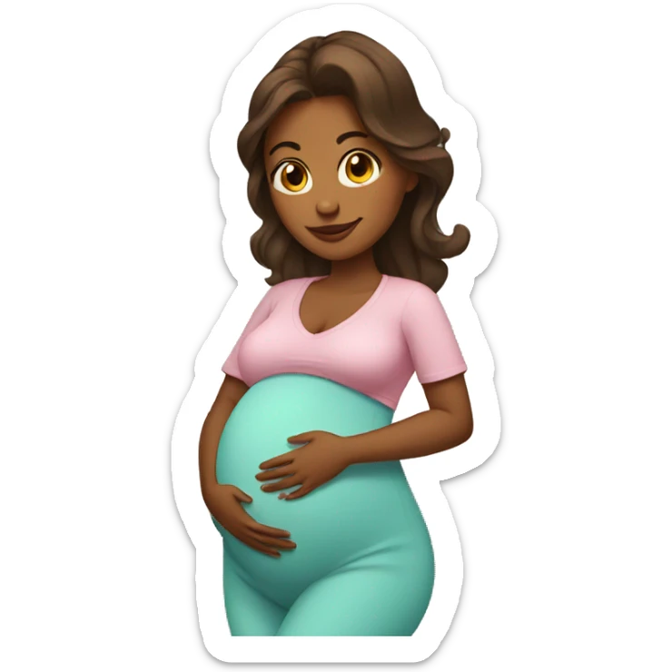 Pregnant sticker