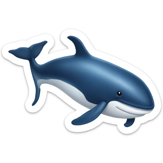 Whale sticker