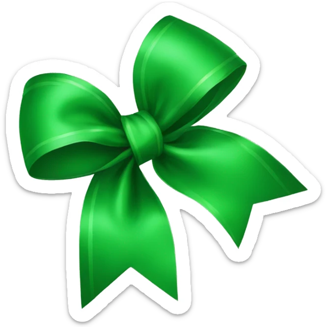 green bow sticker