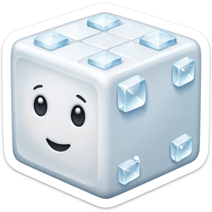 sugar cube sticker