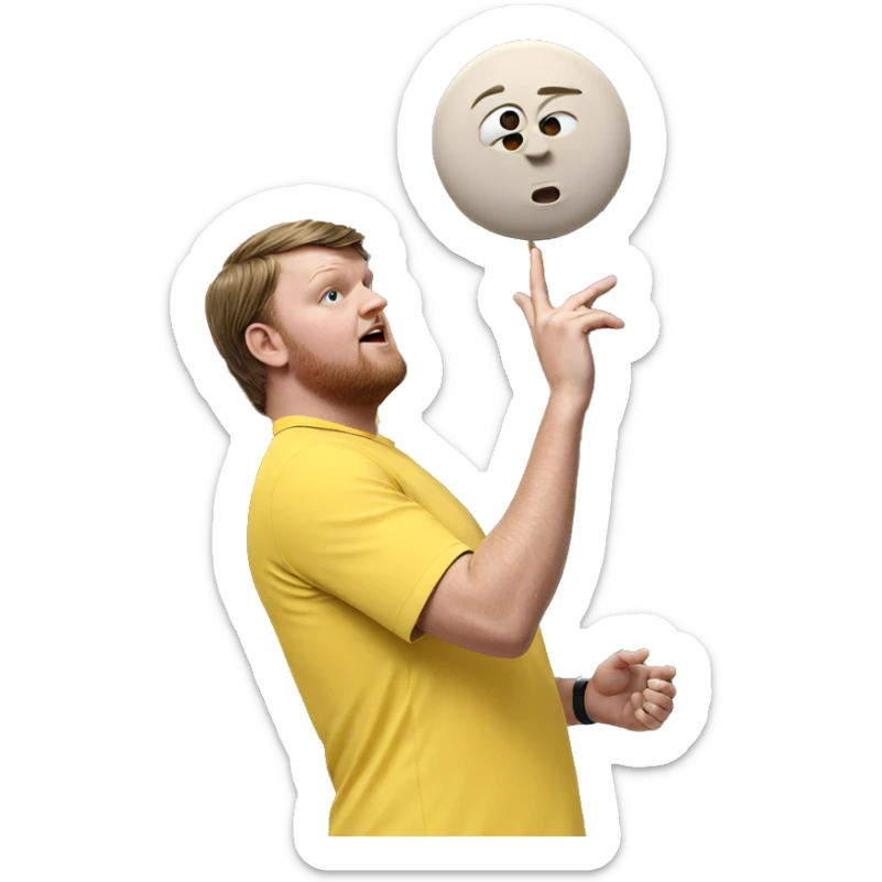 outdoor portrait of a man sticker