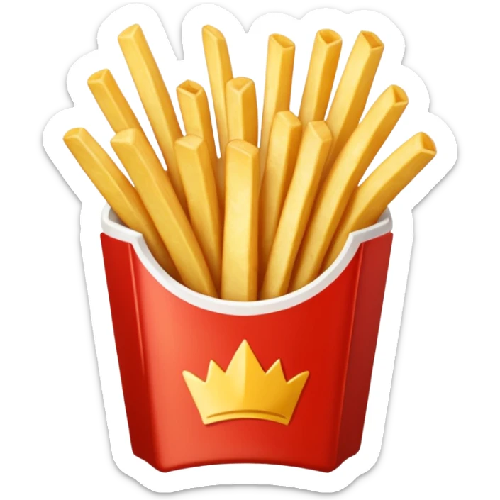 Porzione di patatine media (senza faccina) sticker