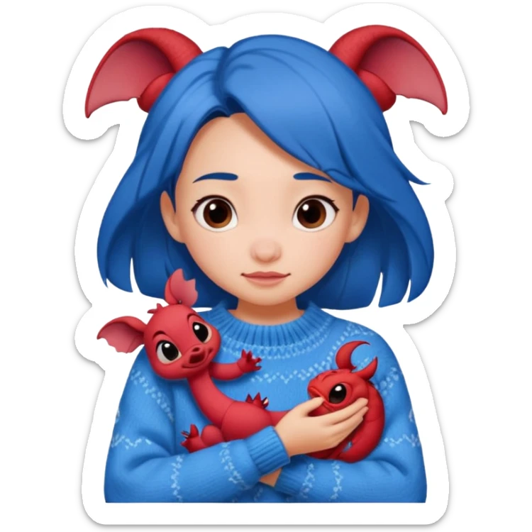 Gaming, Stitch und Muschu von Disney, Cozy,Chaos, Girl, animiert sticker