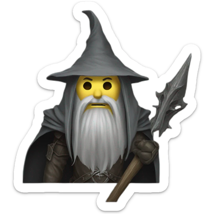 The witch king from the lord of the rings movies sticker