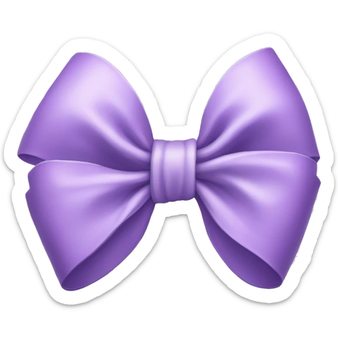 Lilac bow sticker