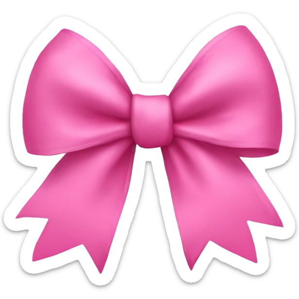 pink bow sticker