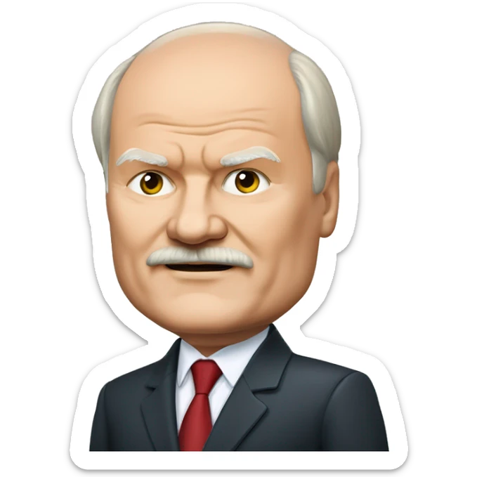 Gennady Andreyevich Zyuganov russian politician who has been the General Secretary of the Communist Party of Russian Federation  sticker