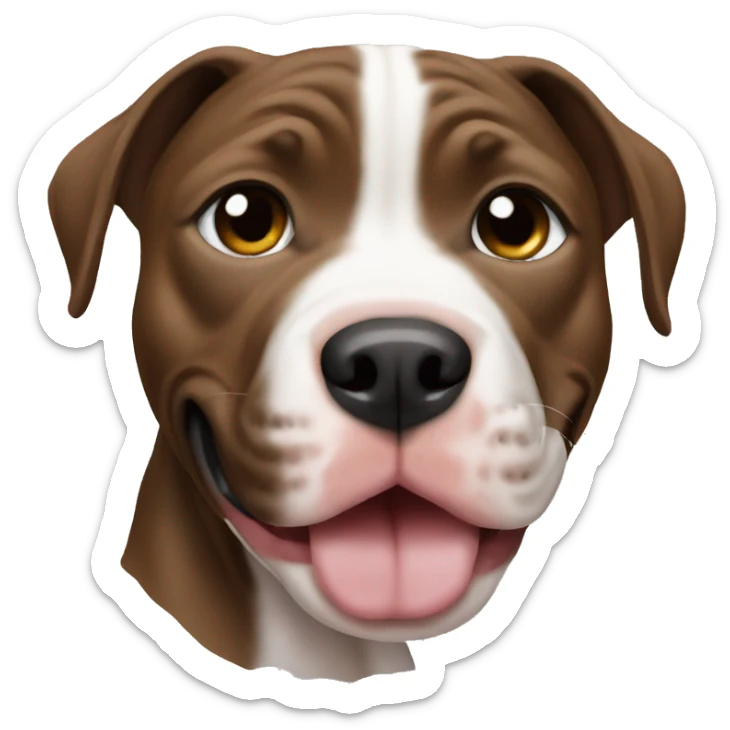 Pitbull puppy sticker