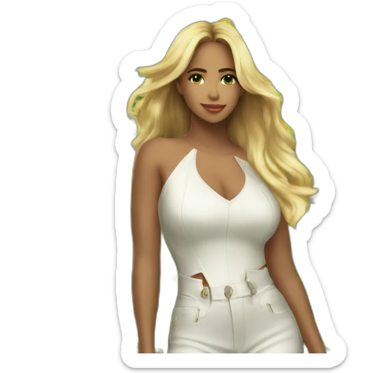 Romeo santos album formula 3 happy with blond green eyes girl sticker