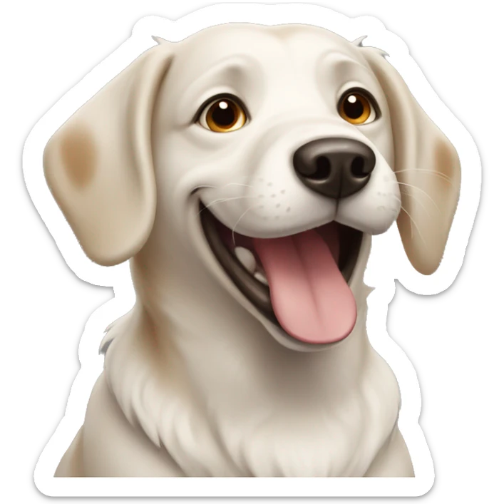 Happy dog sticker