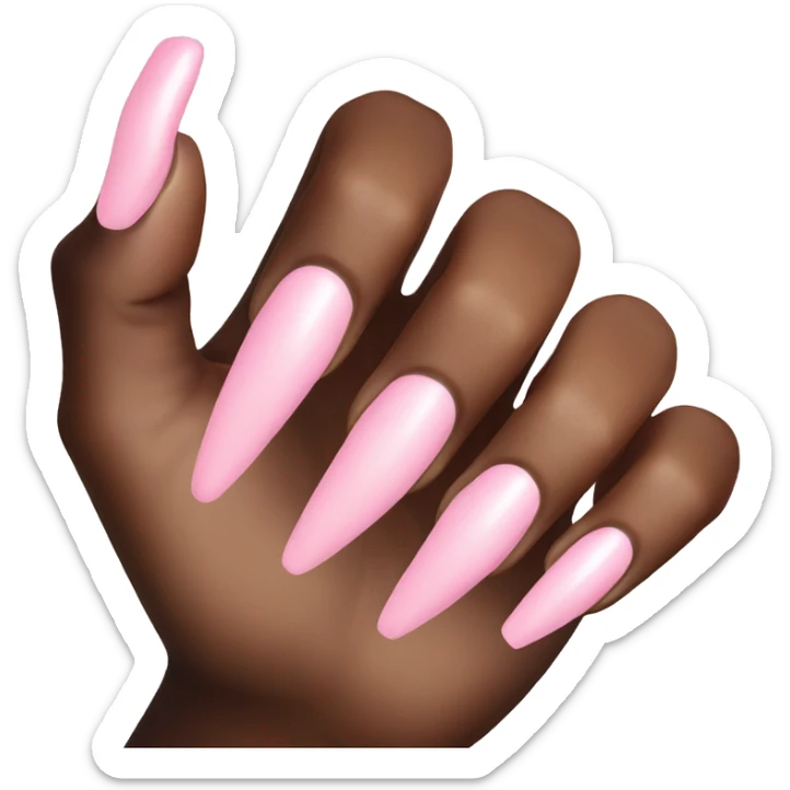 Light pink nails sticker